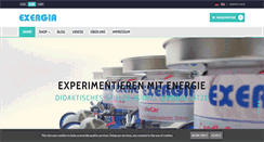 Desktop Screenshot of exergia.de
