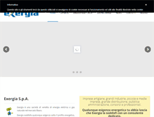 Tablet Screenshot of exergia.it